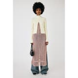 L/PNK1 | MESH FRINGE ニットドレス | MOUSSY OUTLET
