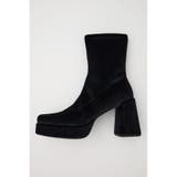 STRETCH BLOCK HEEL ブーツ | MOUSSY OUTLET | 詳細画像1 