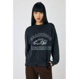 L/BLK1 | VINTAGE LIKE PRINTED セーター | MOUSSY OUTLET