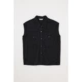 BLK | BACK OPEN SHIRT ベスト | MOUSSY OUTLET
