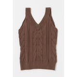 L/BRN1 | CABLE KNIT キャミソール | MOUSSY OUTLET