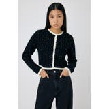 BLK | GLITTER ニットカーディガン | MOUSSY OUTLET