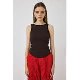 BRN | CUP IN BORDER タンク | MOUSSY OUTLET