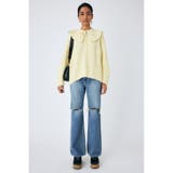 L/YEL1 | DETACHABLE COLLAR RIB ニット | MOUSSY OUTLET