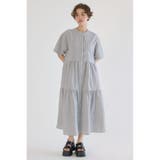 柄BLK5 | シアサッカーティアードワンピース | RODEO CROWNS WIDE BOWL