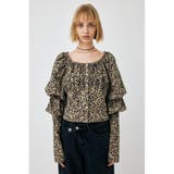 柄BRN5 | VOLUME SLEEVE ブラウス | MOUSSY OUTLET