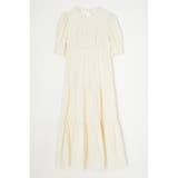 WHT | TUCKED SLEEVE TIERED ドレス | MOUSSY OUTLET