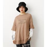 BEG | L／S Tシャツ付キニットトップス | RODEO CROWNS WIDE BOWL