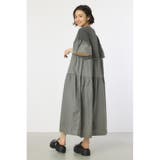 BLK | ピグメントドッキングティアードワンピース | RODEO CROWNS WIDE BOWL