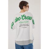 O/WHT1 | フェイクレイヤードスクリプトロゴ Tシャツ | RODEO CROWNS WIDE BOWL