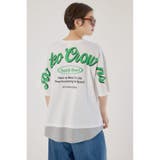 フェイクレイヤードスクリプトロゴ Tシャツ | RODEO CROWNS WIDE BOWL | 詳細画像2 