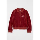 RED | VELOUR POLO ロングスリーブＴシャツ | MOUSSY OUTLET