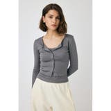 EYELET U-NECK カーデ & キャミ | MOUSSY OUTLET | 詳細画像32