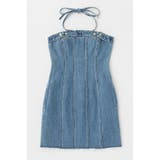 DENIM BARETOP MINI ワンピース | MOUSSY OUTLET | 詳細画像8 