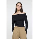 BLK | OFF SHOULDER カットトップス | MOUSSY OUTLET