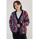 3Dマルチカラーニットカーディガン | RODEO CROWNS WIDE BOWL | 詳細画像1