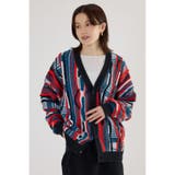 3Dマルチカラーニットカーディガン | RODEO CROWNS WIDE BOWL | 詳細画像2