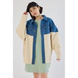 BLU | ニットドッキングルーズデニムジャケット | RODEO CROWNS WIDE BOWL