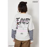L/T.GRY1 | (PEANUTS)フェイクレイヤードロングTシャツ | RODEO CROWNS WIDE BOWL