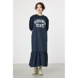 カレッジ 切替 パフスリーヴ ワンピース | RODEO CROWNS WIDE BOWL | 詳細画像13