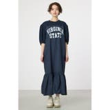 カレッジ 切替 パフスリーヴ ワンピース | RODEO CROWNS WIDE BOWL | 詳細画像19