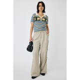 BEG | ADORABLE PATTERN ニットポロ | MOUSSY OUTLET