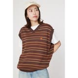柄BRN5 | Kelly ルーズニットベスト | RODEO CROWNS WIDE BOWL
