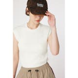 BASIC ノースリーブ ニット トップス | RODEO CROWNS WIDE BOWL | 詳細画像1
