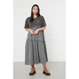 ピグメントギャザードッキングワンピース | RODEO CROWNS WIDE BOWL | 詳細画像5