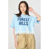 L/BLU1 | ヘムレースTシャツ | RODEO CROWNS WIDE BOWL
