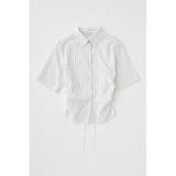 WHT | STRIPE BACK LACE UP シャツ | MOUSSY OUTLET
