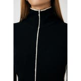 BI COLOR ZIP UP RIB ニット | MOUSSY OUTLET | 詳細画像16 