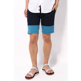 ブルー A | <B.C STOCK> ストレッチツイルバイカラーショーツ | B.C STOCK