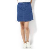 <ivory court> ニットライクデニムAラインスカート | B.C STOCK | 詳細画像1