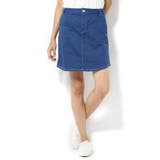 ブルー A | <ivory court> ニットライクデニムAラインスカート | B.C STOCK