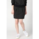 ブラック | [JOURNAL STANDARD]T/Rストライプウエストゴムスカート | B.C STOCK