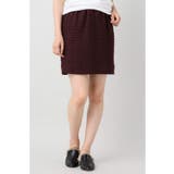 ボルドー | カラミツイードミニスカート | B.C STOCK