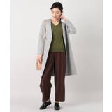<ivory court> cashfeel ワイドリブVネックプルオーバー | B.C STOCK | 詳細画像1