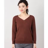 <ivory court> cashfeel ワイドリブVネックプルオーバー | B.C STOCK | 詳細画像5