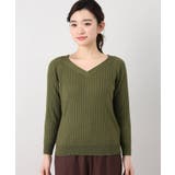 <ivory court> cashfeel ワイドリブVネックプルオーバー | B.C STOCK | 詳細画像8