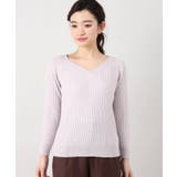 <ivory court> cashfeel ワイドリブVネックプルオーバー | B.C STOCK | 詳細画像14