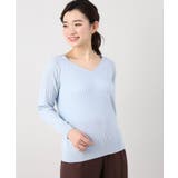 <ivory court> cashfeel ワイドリブVネックプルオーバー | B.C STOCK | 詳細画像28