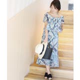 <Limitless Luxury> スカーフ花柄フレアトップス◆ | B.C STOCK | 詳細画像1