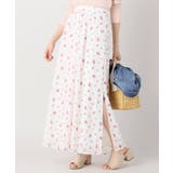 ホワイト | <Limitless Luxury> フラワーフレアスカート◆ | B.C STOCK