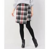 グレーA | <Limitless Luxury> 斜めボタンチェックミニスカート | B.C STOCK