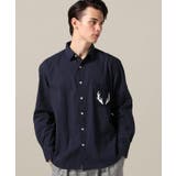 ネイビー | ニットポケット シャツ | B.C STOCK
