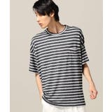 ネイビー | ソフトブークレドロップBDTシャツ | B.C STOCK