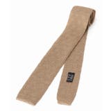 ベージュ | <B.C STOCK> ソリッドシルクリネンニットタイ | B.C STOCK