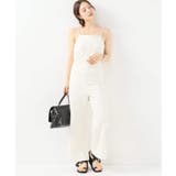 ホワイト | ポンチスリットオールインワン | B.C STOCK