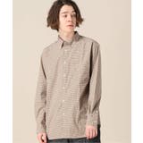 ベージュ | [417 EDIFICE]BASIC CHK ユトリ.B.D.SH | B.C STOCK